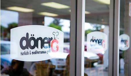 local-restaurant Anaheim Glass Logo