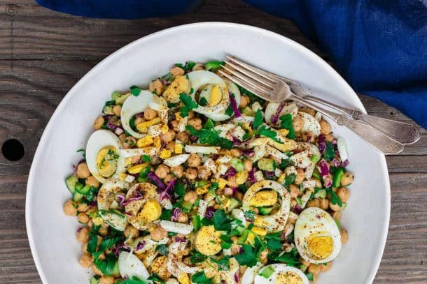 Mediterranean Chickpea Egg Salad Recipe