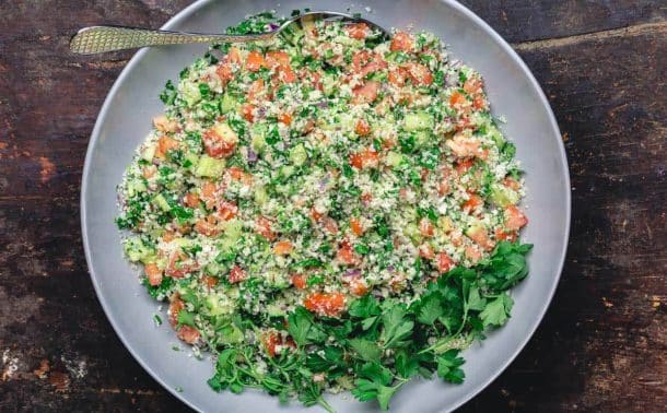 Mediterranean Cauliflower Salad